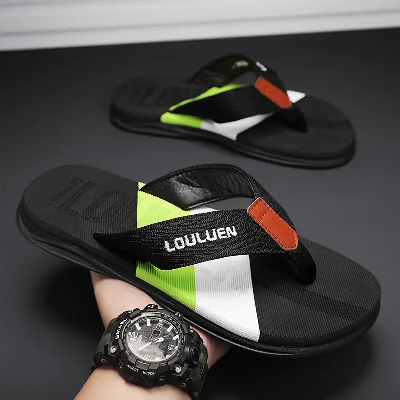 2024 Men's Navy Blue Louis Vermeer Sandals Large - Image 2