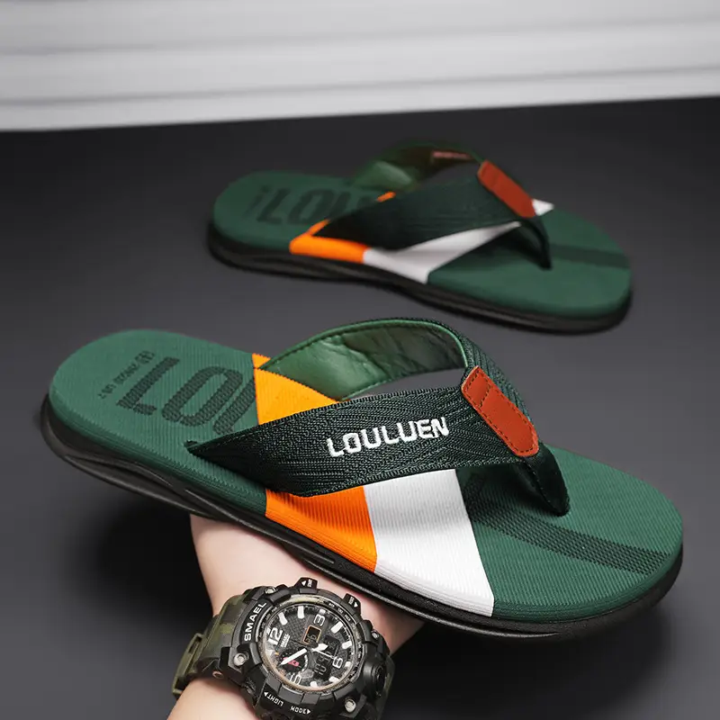 2024 Men's Navy Blue Louis Vermeer Sandals Large - Image 3