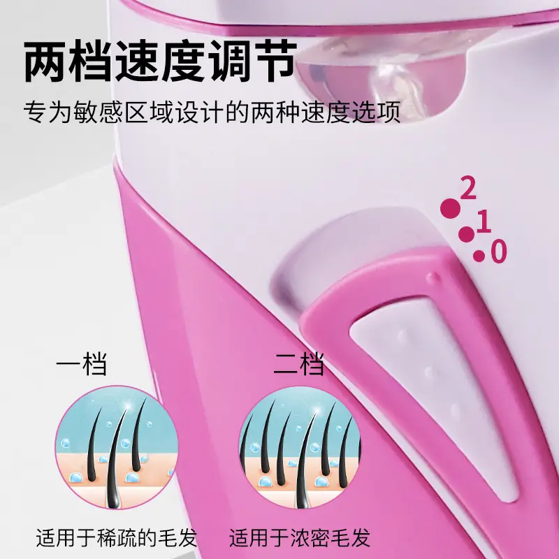 Hatteker electric hair puller clamp wheel type shaver for men and women USB rechargeable depilator with light cross-border - Image 4
