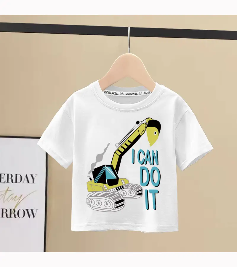 Boys Cotton Crewneck T-Shirt Blue Graphic 2024 — feature 10