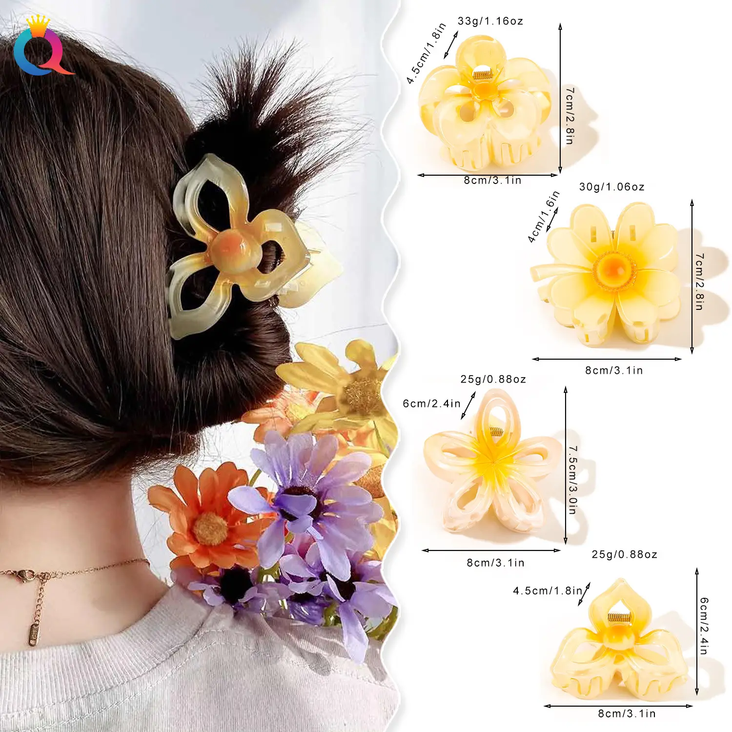 Golden 4-Leg Clover Hairpin for Women - Image 44