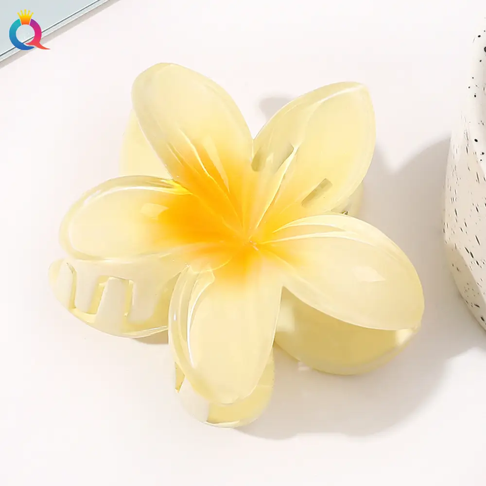 Egg flower clip-milk yellow