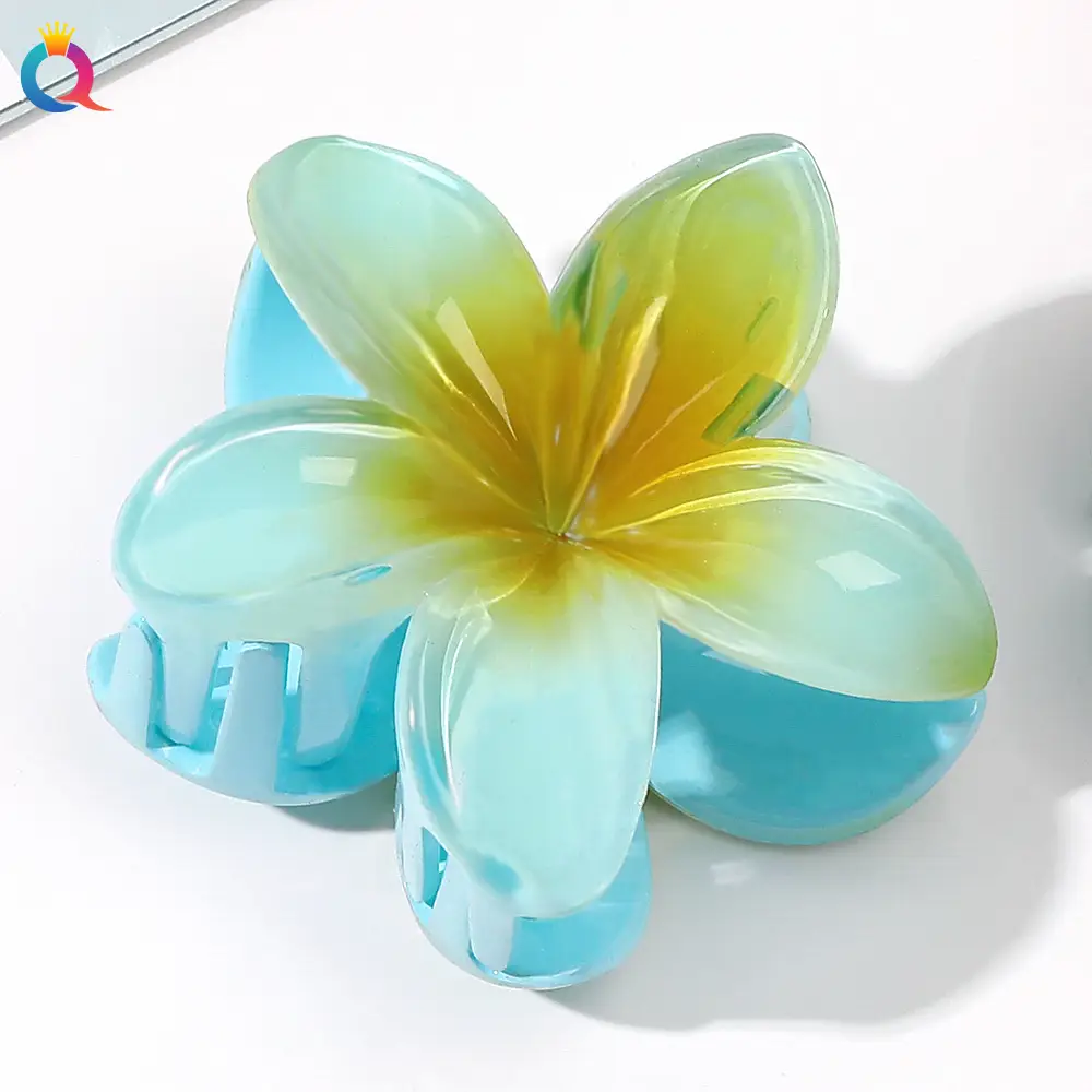 Egg flower clip-sky blue
