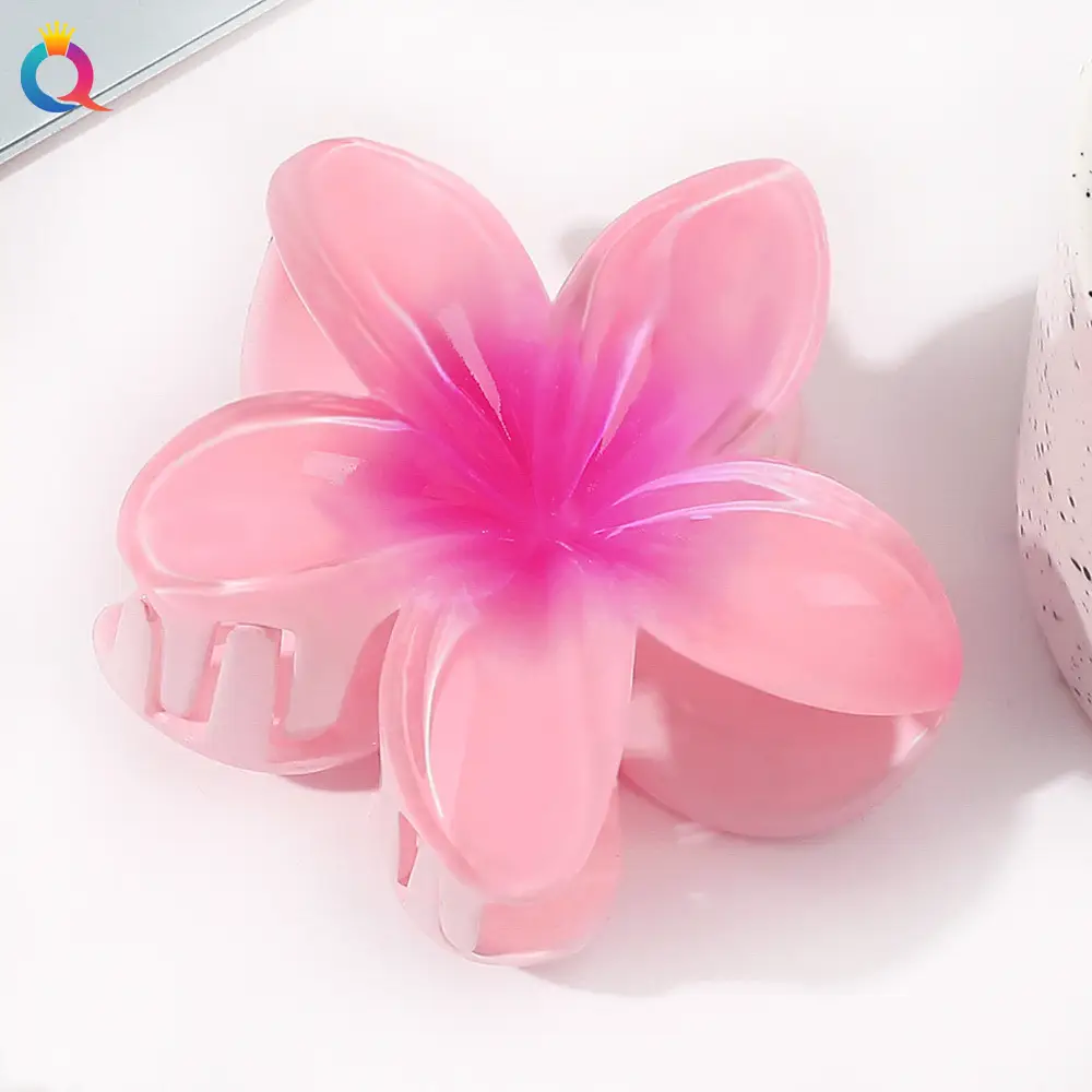Egg flower clip-pink purple