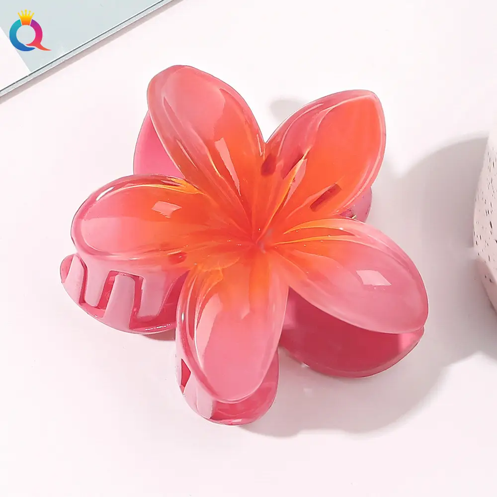 Egg flower clip-watermelon red