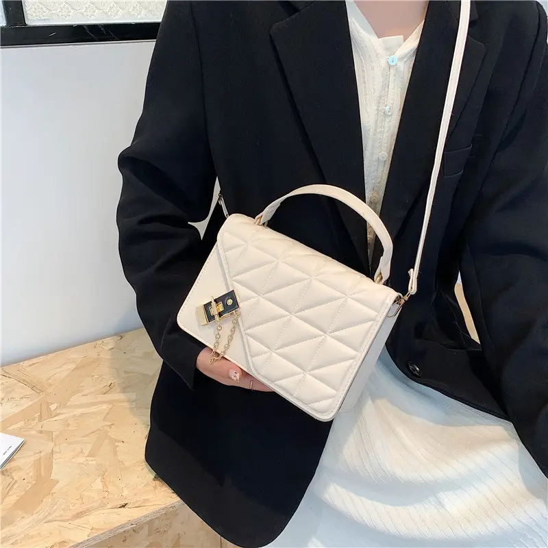 Women's Pink Quilted Shoulder Bag 2022 Fashion - Image 10