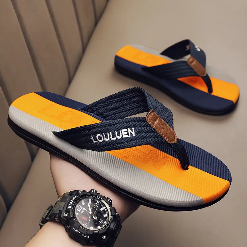 2024 Summer Slippers for Men, Trendy Casual Beach Shoes for Men, Flip-Flops for Home, Non-Slip Sandals - Image 7