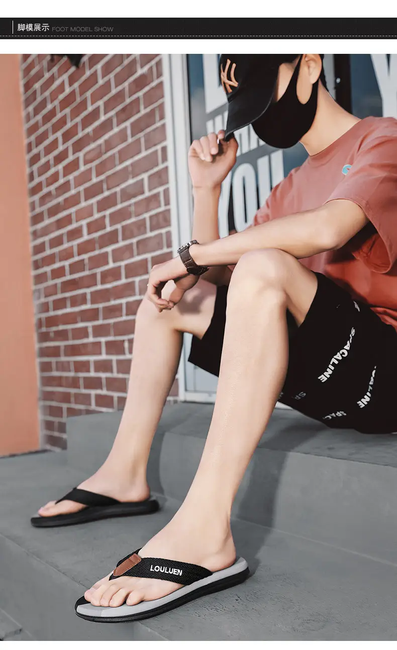 2024 Summer Slippers for Men, Trendy Casual Beach Shoes for Men, Flip-Flops for Home, Non-Slip Sandals — feature 10