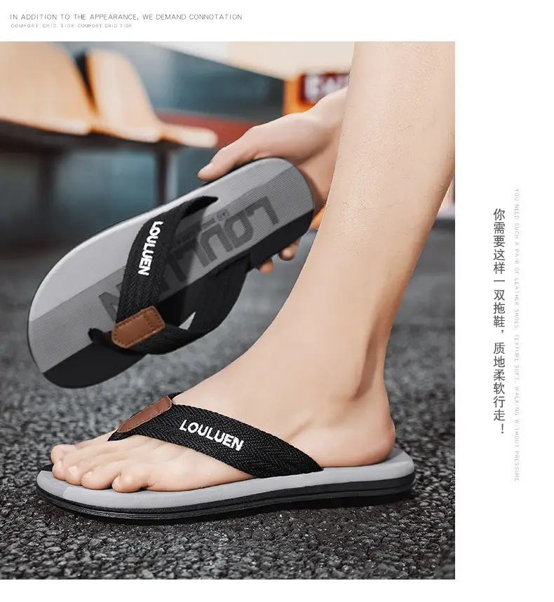2024 Summer Slippers for Men, Trendy Casual Beach Shoes for Men, Flip-Flops for Home, Non-Slip Sandals — feature 11