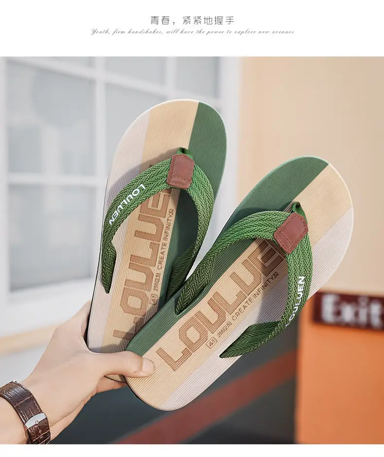 2024 Summer Slippers for Men, Trendy Casual Beach Shoes for Men, Flip-Flops for Home, Non-Slip Sandals — feature 12