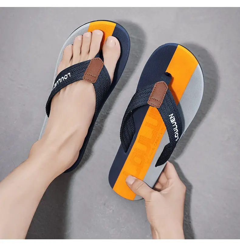 2024 Summer Slippers for Men, Trendy Casual Beach Shoes for Men, Flip-Flops for Home, Non-Slip Sandals — feature 14