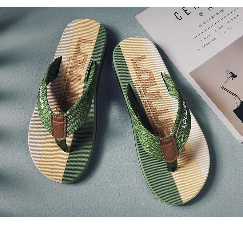 2024 Summer Slippers for Men, Trendy Casual Beach Shoes for Men, Flip-Flops for Home, Non-Slip Sandals — feature 18