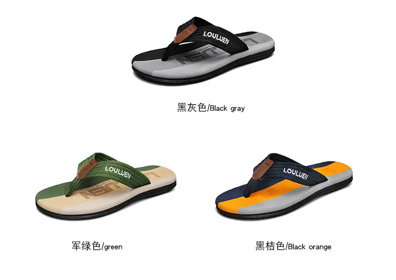2024 Summer Slippers for Men, Trendy Casual Beach Shoes for Men, Flip-Flops for Home, Non-Slip Sandals — feature 4