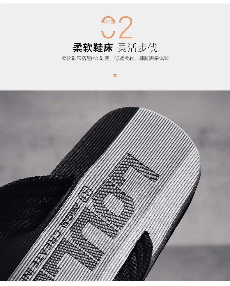 2024 Summer Slippers for Men, Trendy Casual Beach Shoes for Men, Flip-Flops for Home, Non-Slip Sandals — feature 7