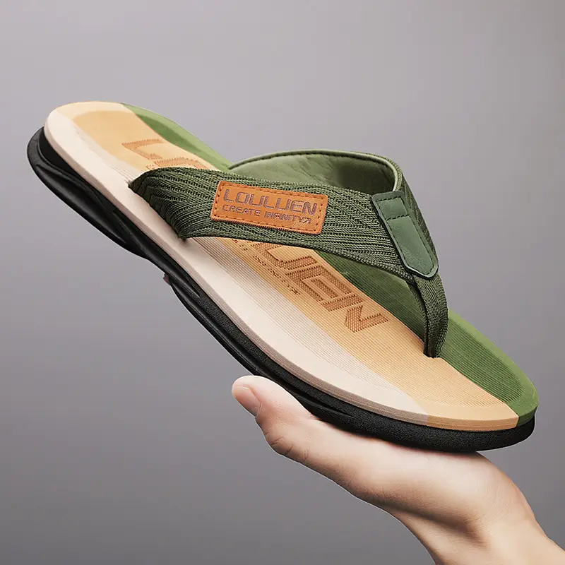 2024 Summer Large Size Men's Flip-Flops for Outer Wear Flip-Flops Beach Shoes Casual Trendy Non-Slip Fashion Sandals for Men - Image 7