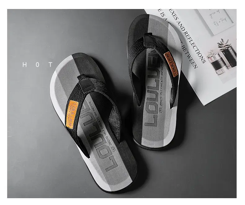 2024 Summer Large Size Men's Flip-Flops for Outer Wear Flip-Flops Beach Shoes Casual Trendy Non-Slip Fashion Sandals for Men — feature 21