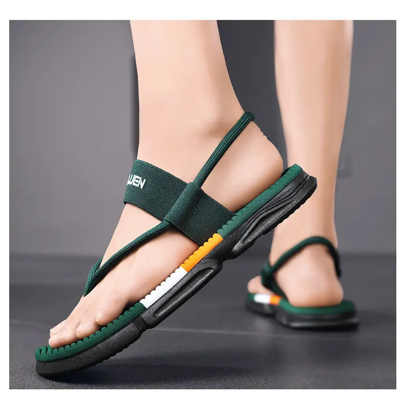 Men's 2024 Summer Beach Flip Flops Navy Blue Non-Slip — feature 10