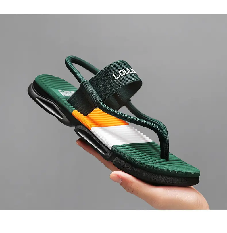 Men's 2024 Summer Beach Flip Flops Navy Blue Non-Slip — feature 18