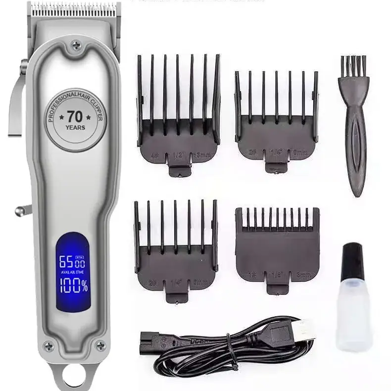 Rechargeable Electric Hair Clipper with Retro Oil Head - Image 4