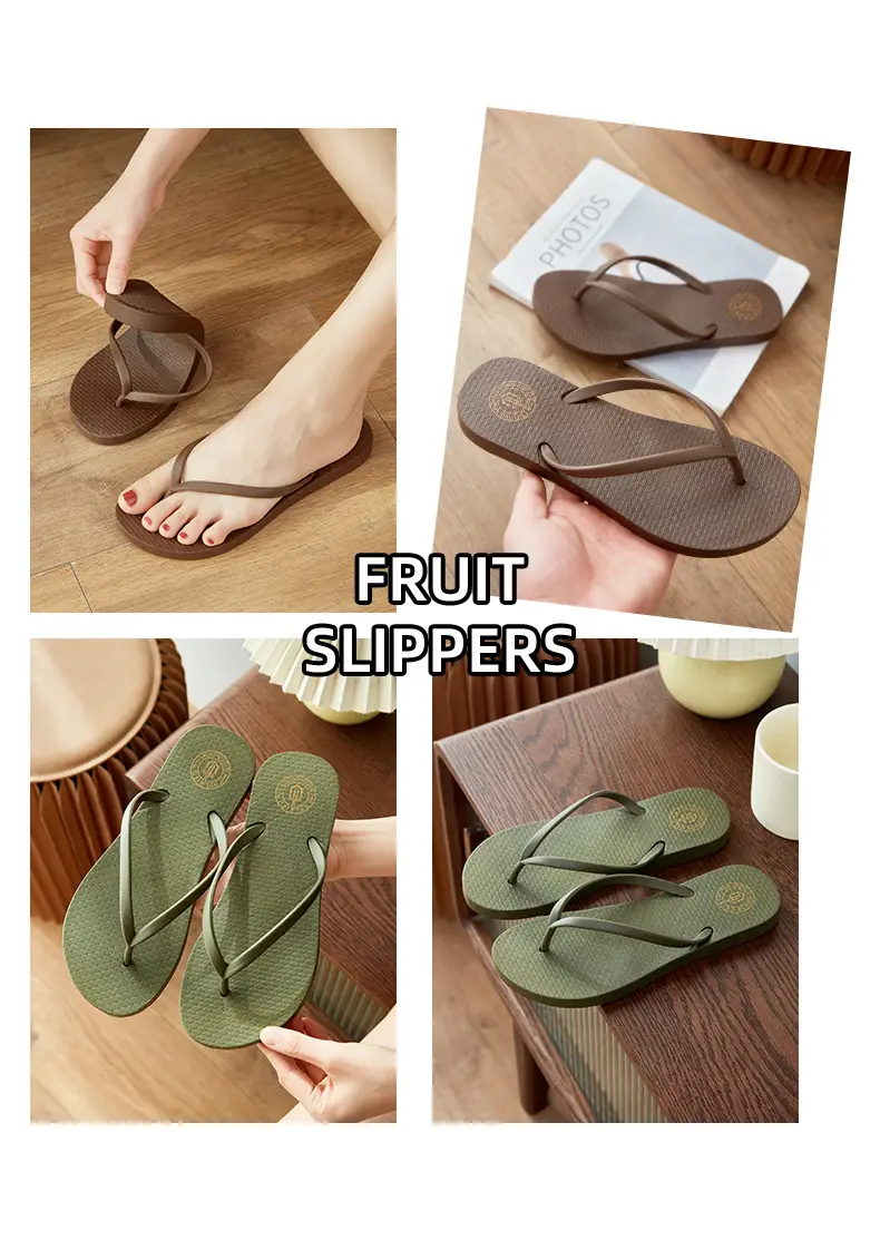 Summer New Flip-flops Women's Flat Casual Outdoor Slippers Women's Solid Color Fashionable Clip-legged Beach Sandals Cross-border — feature 10