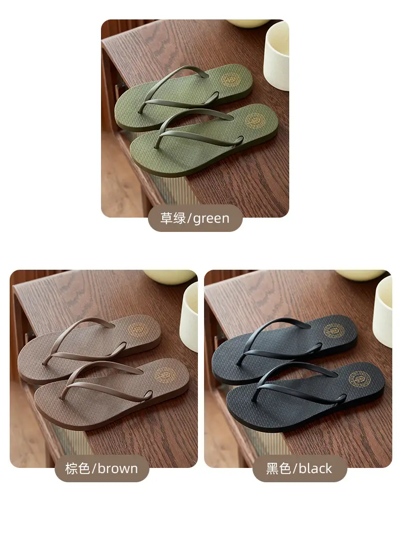 Summer New Flip-flops Women's Flat Casual Outdoor Slippers Women's Solid Color Fashionable Clip-legged Beach Sandals Cross-border — feature 8