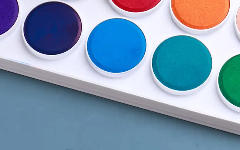 Master Pigment Watercolor Box Fan-Shaped Solid 42-Color Portable Watercolor Paint Tool Set Student Art Special — feature 14