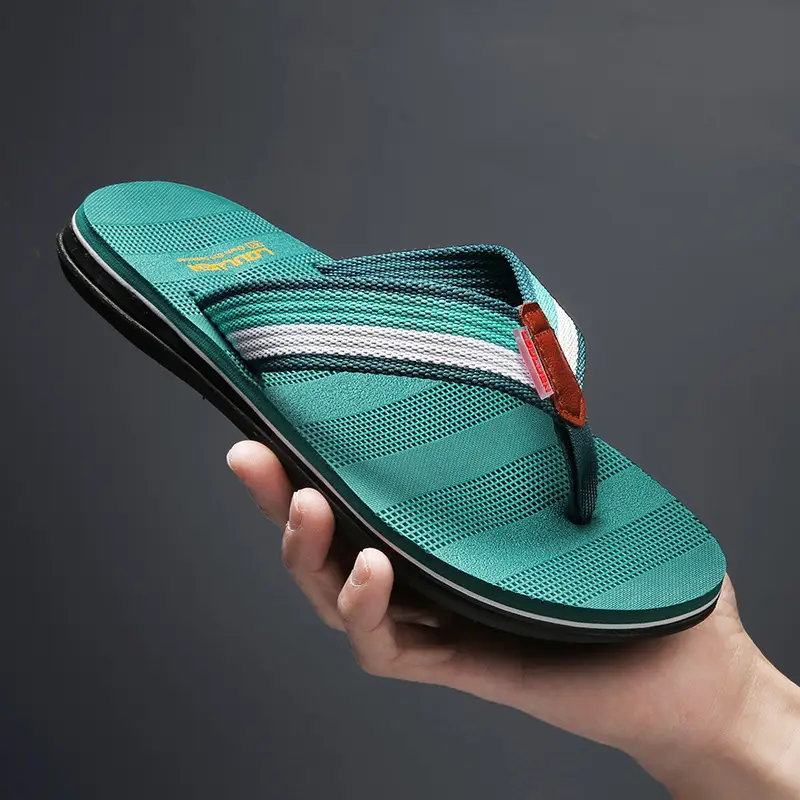 Men's 2024 Casual Beach Flip Flops Black - Image 20