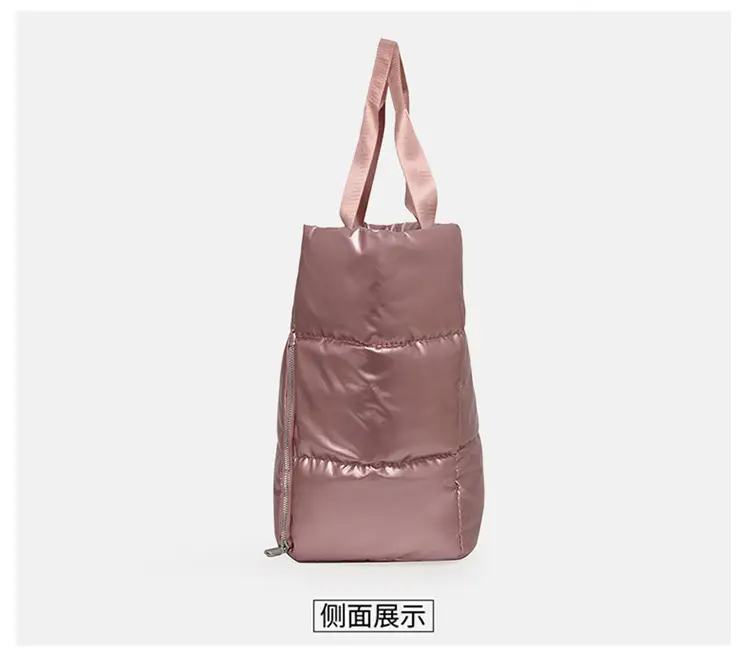 Pink Waterproof Travel Yoga Bag with Zip Pockets — feature 13