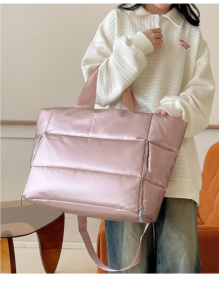 Pink Waterproof Travel Yoga Bag with Zip Pockets — feature 22
