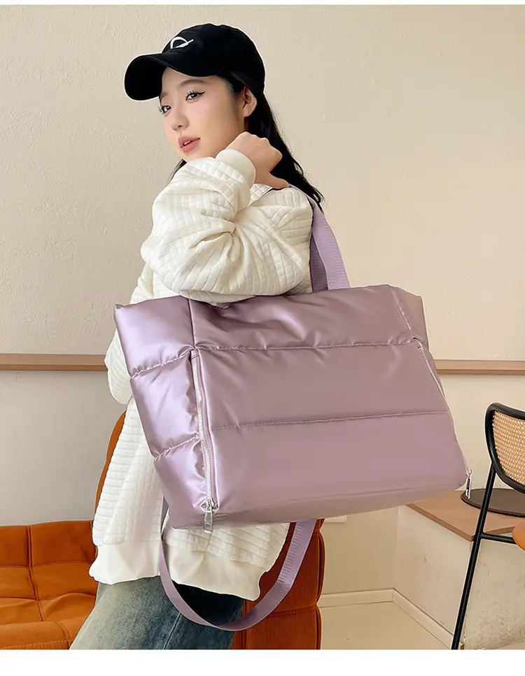 Pink Waterproof Travel Yoga Bag with Zip Pockets — feature 26