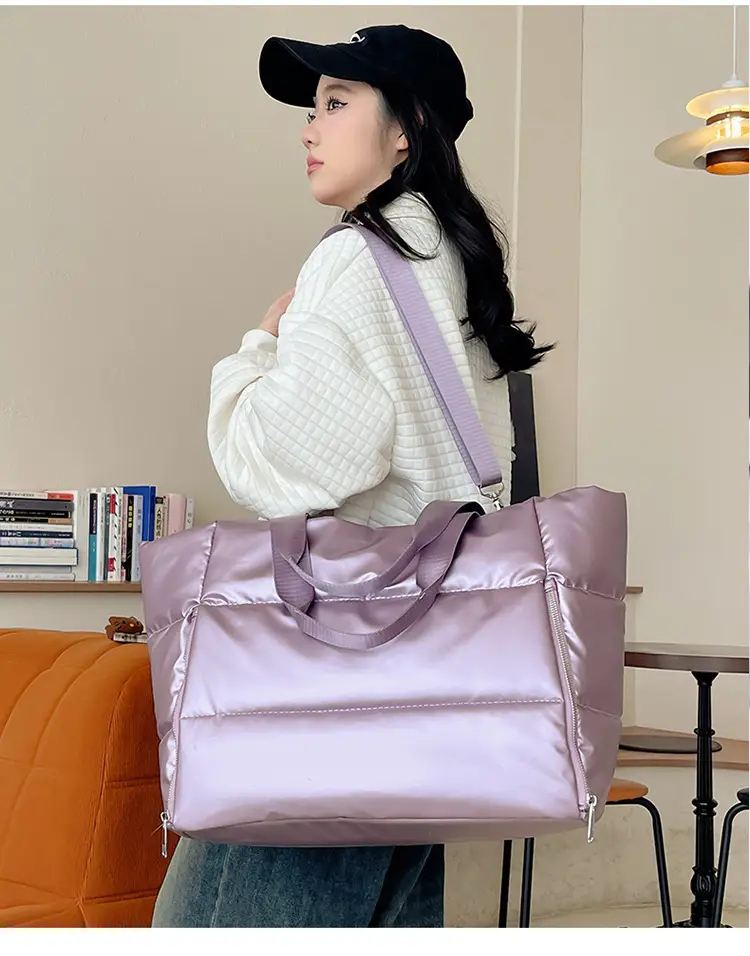 Pink Waterproof Travel Yoga Bag with Zip Pockets — feature 27