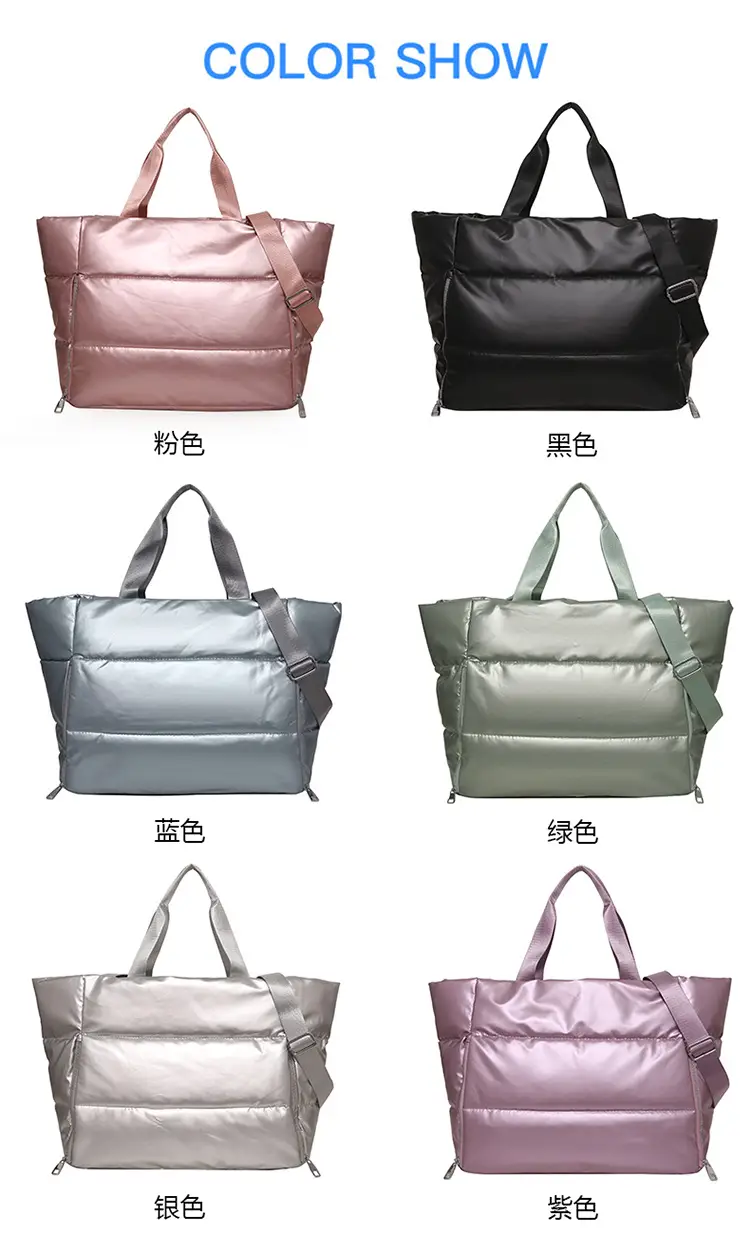 Pink Waterproof Travel Yoga Bag with Zip Pockets — feature 3