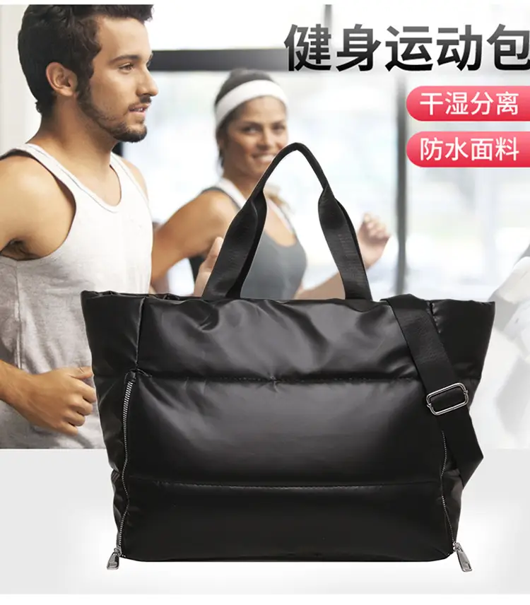 Pink Waterproof Travel Yoga Bag with Zip Pockets — feature 4