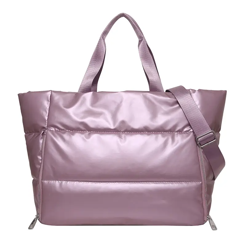 Pink Waterproof Travel Yoga Bag with Zip Pockets - Image 6