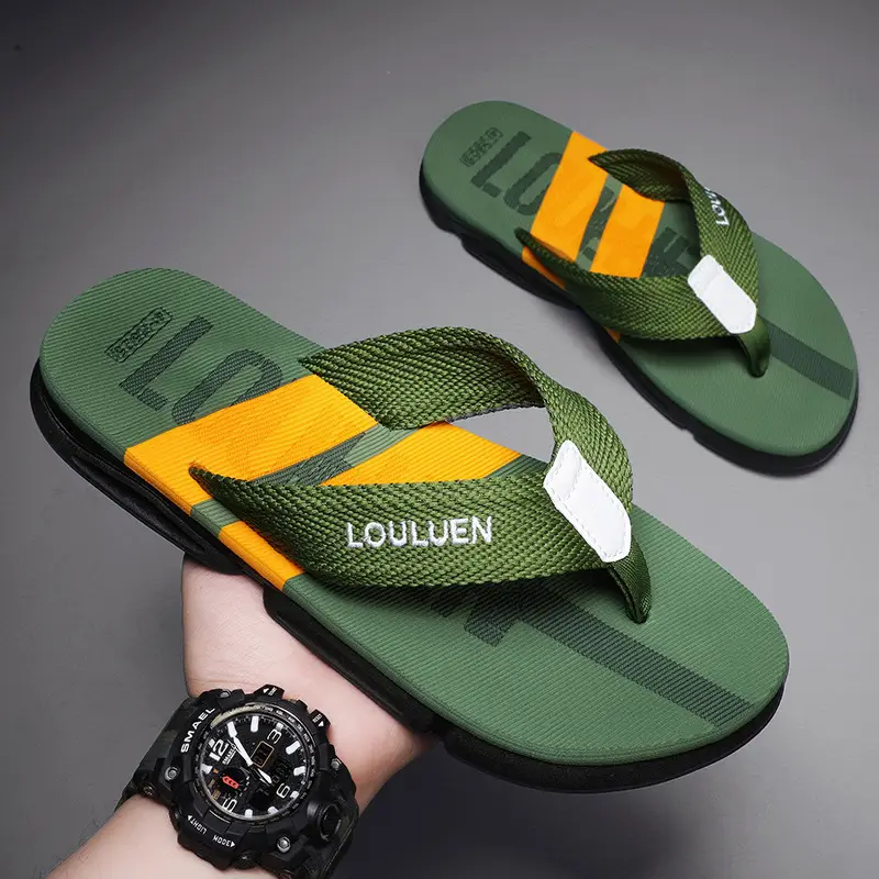 Foreign Trade Men's Slippers for Summer Outer Wear Trendyy Fashion Flip-Flops Lightweight Non-Slip Flip-Flops Beach Sandals Vietnam - Image 6