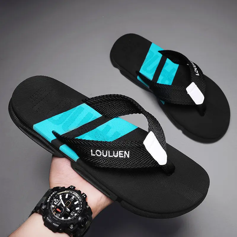 Foreign Trade Men's Slippers for Summer Outer Wear Trendyy Fashion Flip-Flops Lightweight Non-Slip Flip-Flops Beach Sandals Vietnam - Image 7