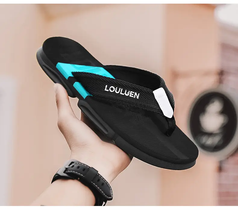 Foreign Trade Men's Slippers for Summer Outer Wear Trendyy Fashion Flip-Flops Lightweight Non-Slip Flip-Flops Beach Sandals Vietnam — feature 17
