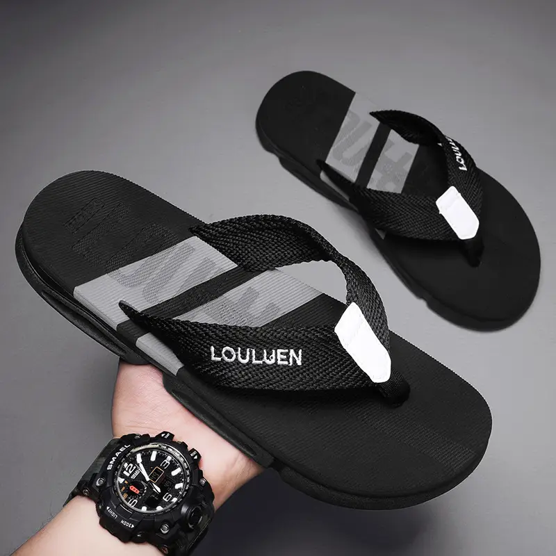 Foreign Trade Men's Slippers for Summer Outer Wear Trendyy Fashion Flip-Flops Lightweight Non-Slip Flip-Flops Beach Sandals Vietnam - Image 4