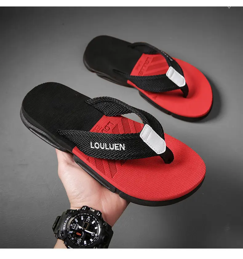 Cross-Border Large Size Flip-Flops for Men's Summer Outer Wear Non-Slip Flip-Flops for Men's Beach Trend Internet Celebrity Casual Sandals — feature 17