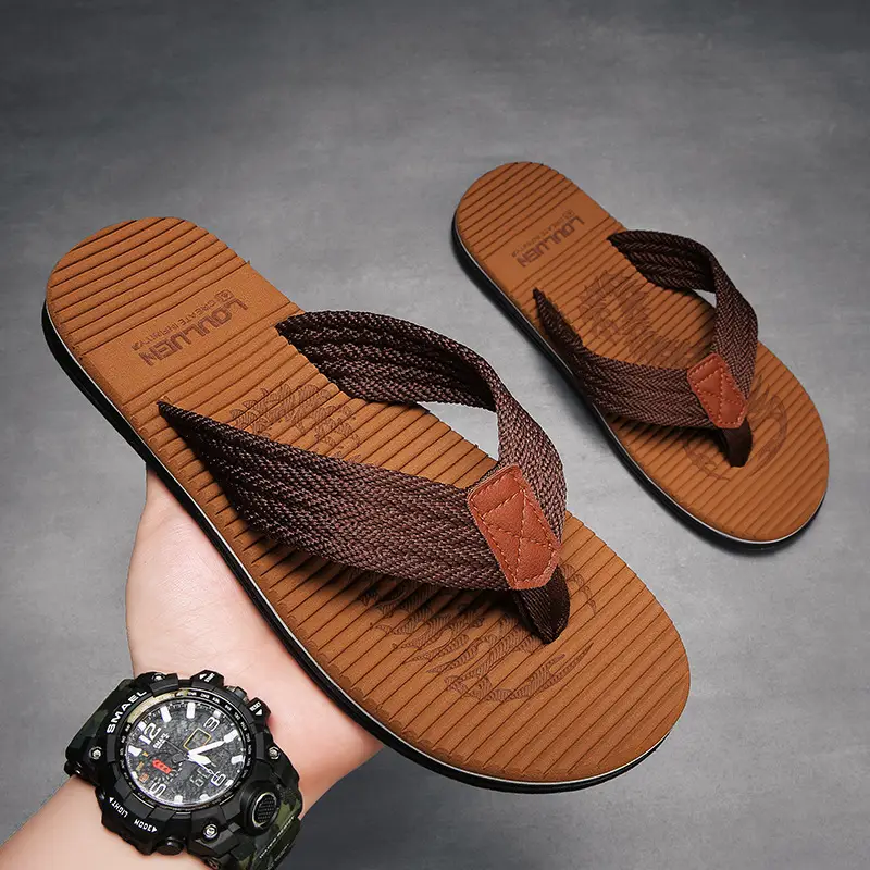 Flip-Flops for Men 2024 Summer New Trendy Beach Shoes for Outer Wear Personalized Fashion Flip-Flops Casual Sandals - Image 5