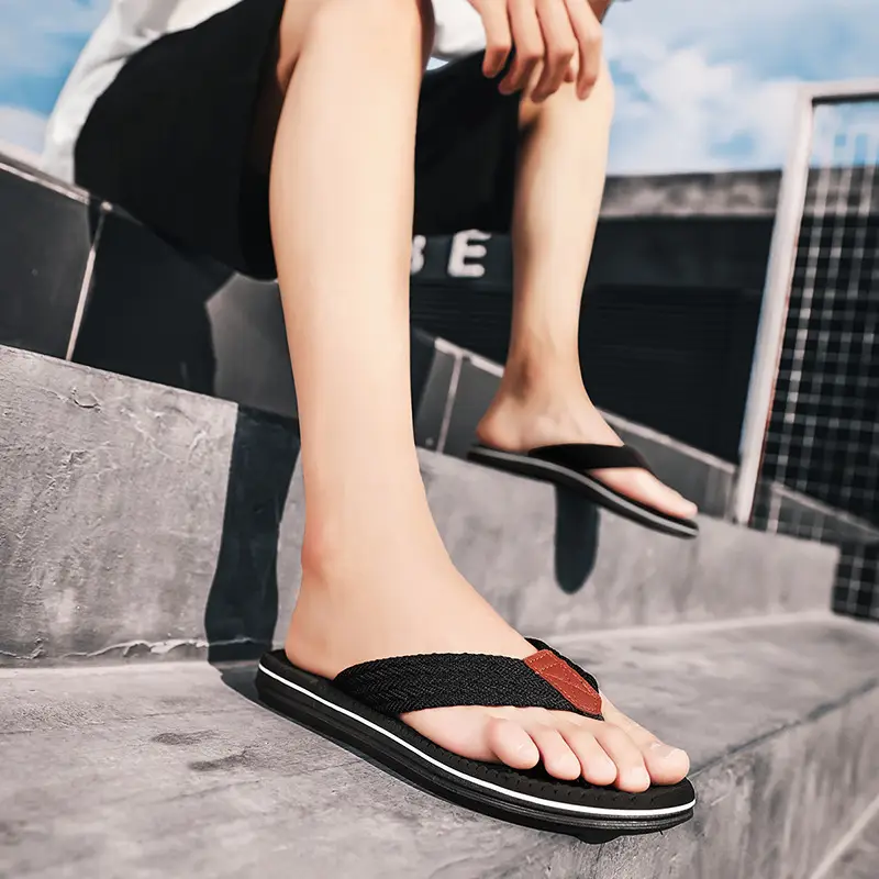 Flip-Flops for Men 2024 Summer New Trendy Beach Shoes for Outer Wear Personalized Fashion Flip-Flops Casual Sandals - Image 7