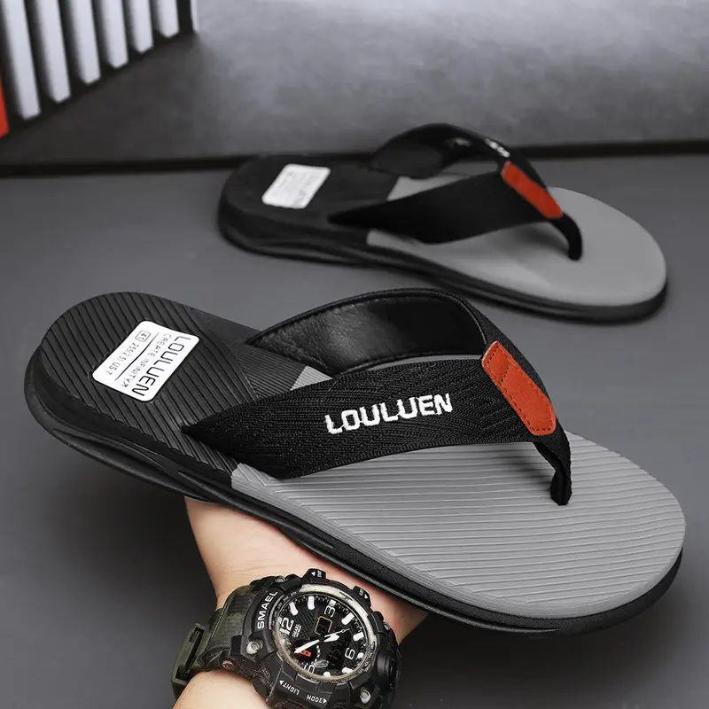 2024 Men Blue Yellow Louisuan Flip Flops - Image 5