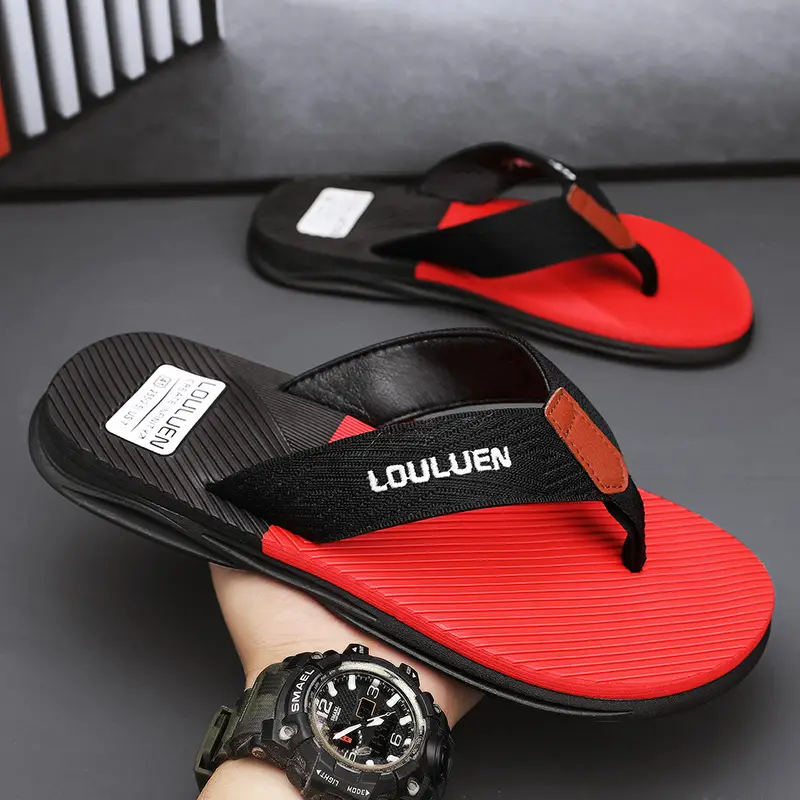2024 Men Blue Yellow Louisuan Flip Flops - Image 6