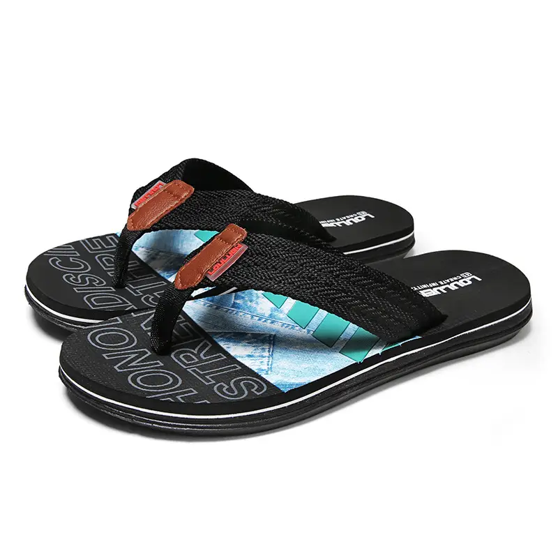 2024 Korean Style Men's Beach Flip Flops Large Size - Image 7