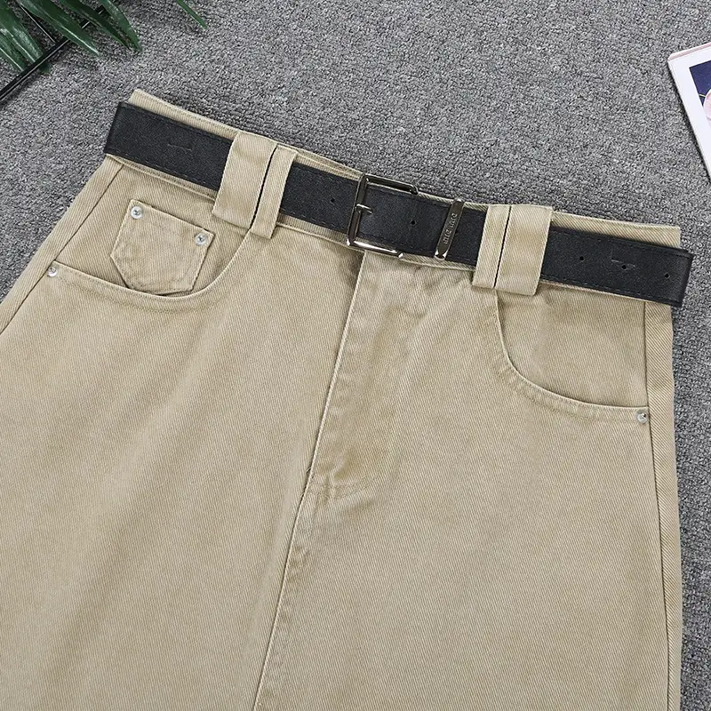 Korean Style High Waist Denim Skirt Set — feature 5