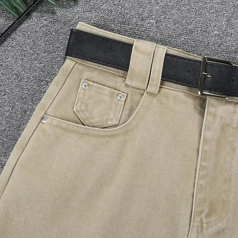 Korean Style High Waist Denim Skirt Set — feature 6
