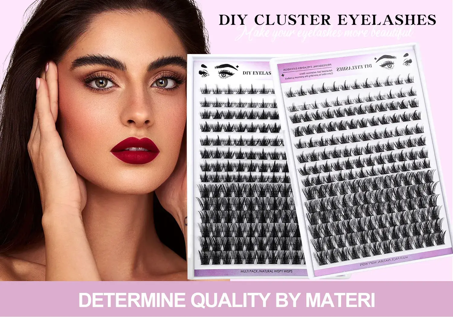 Cross-Border False Eyelashes 168 Clusters 8-16mm — feature 1