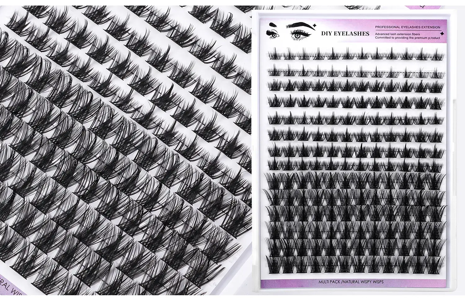 Cross-Border False Eyelashes 168 Clusters 8-16mm — feature 10
