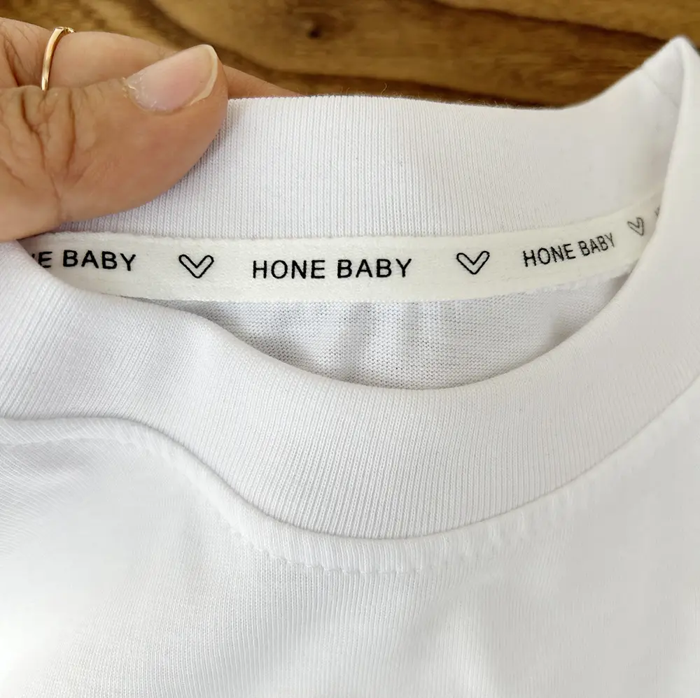 White Cotton T-Shirt for Boys with Heart Embroidery — feature 4