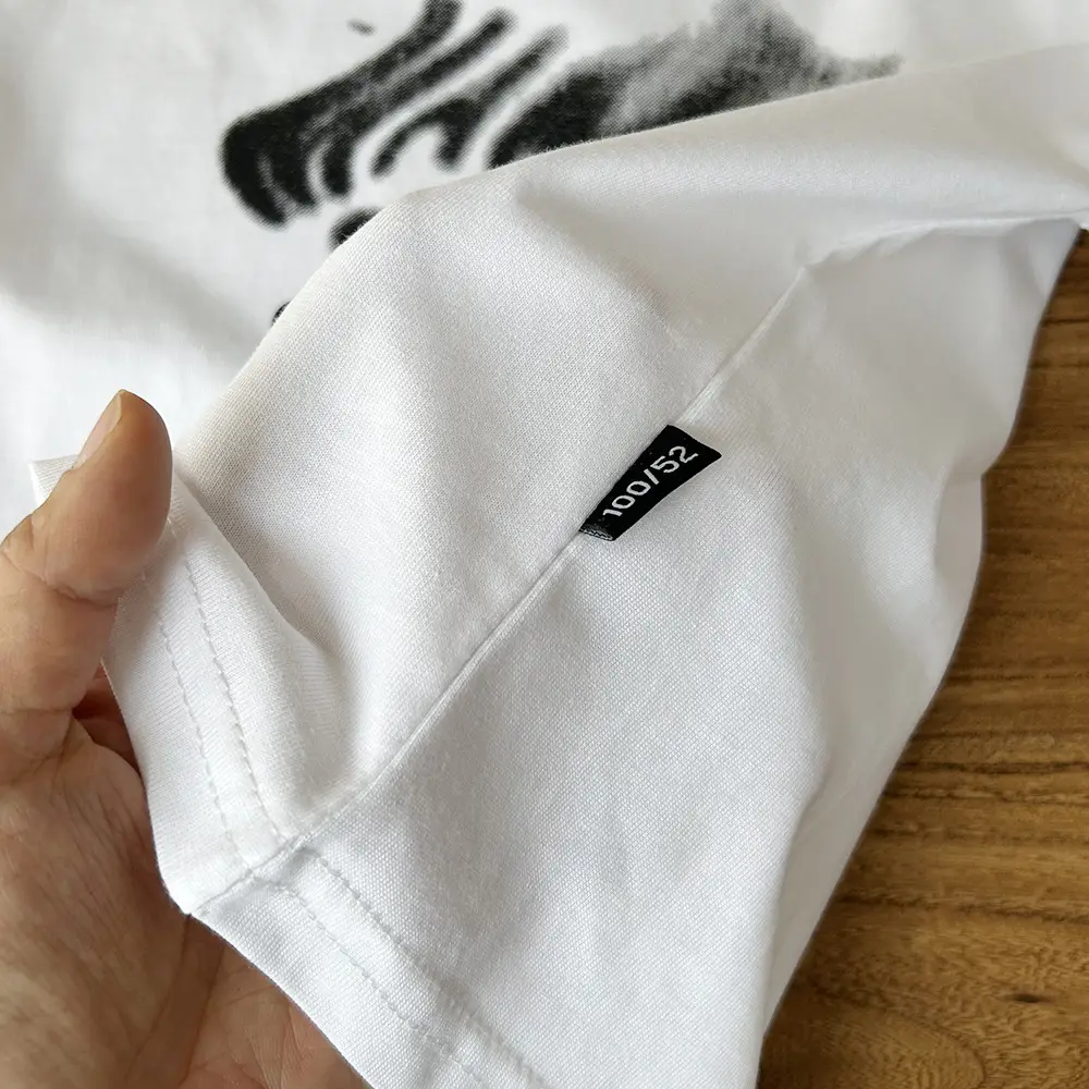 White Cotton T-Shirt for Boys with Heart Embroidery — feature 8